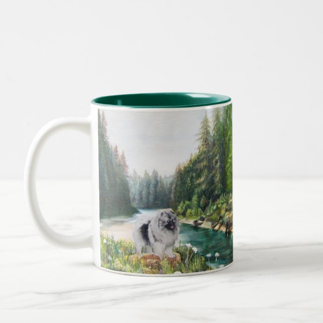 Tasse mit Kees im Wald (Links)