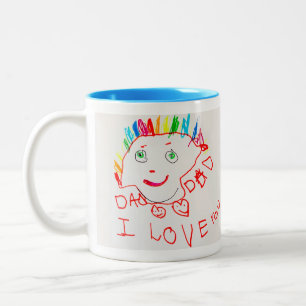Tasse mit Kinderkunst
