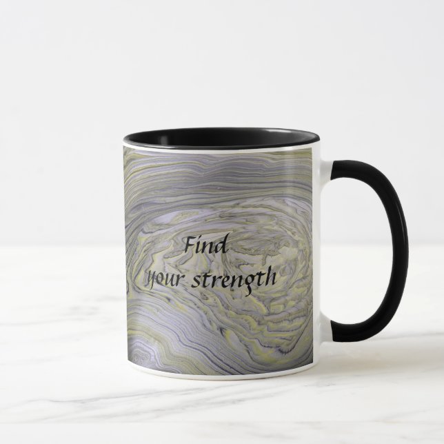 Tasse mit kunststoffakryllischer Pour (Rechts)