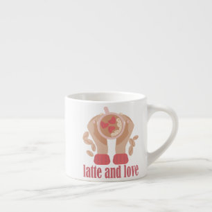 Tasse mit Liebe, Händchen und Kaffee - Angebot