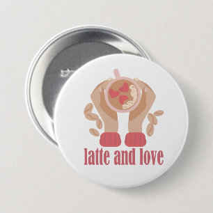 Tasse mit Liebe, Händchen und Kaffee - Angebot Button