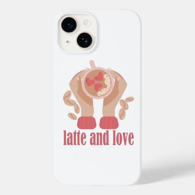 Tasse mit Liebe, Händchen und Kaffee - Angebot Case-Mate iPhone Hülle (Rückseite)