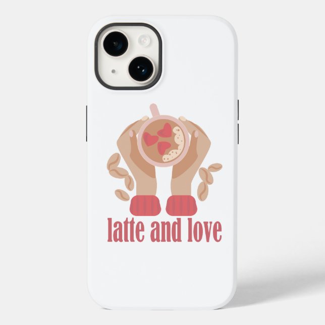 Tasse mit Liebe, Händchen und Kaffee - Angebot Case-Mate iPhone Hülle (Rückseite)