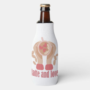 Tasse mit Liebe, Händchen und Kaffee - Angebot Flaschenkühler