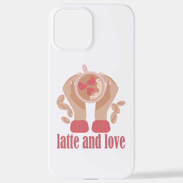 Tasse mit Liebe, Händchen und Kaffee - Angebot iPhone Hülle (Rückseite)