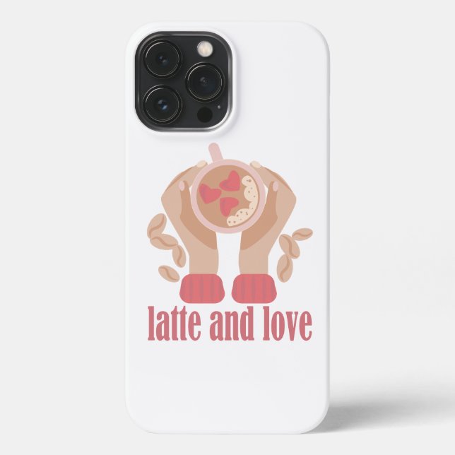 Tasse mit Liebe, Händchen und Kaffee - Angebot iPhone Hülle (Rückseite)