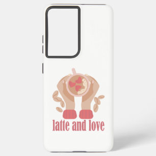 Tasse mit Liebe, Händchen und Kaffee - Angebot Samsung Galaxy Hülle