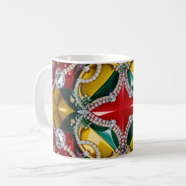 Tasse mit Los Angeles Colors Design (Vorderseite Links)
