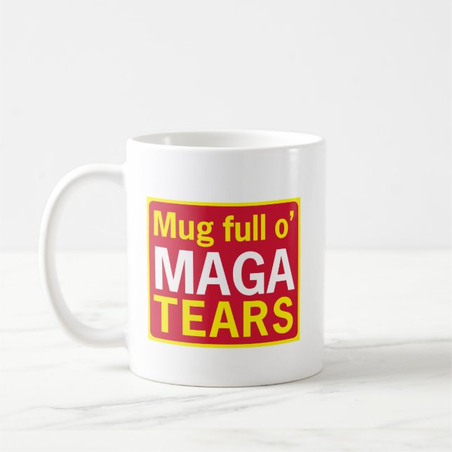 Tasse mit MAGA-Tränen (Links)