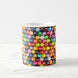 Tasse mit mehrfarbigem Wachsmalstift-Muster
