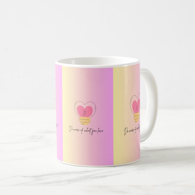 Tasse mit mehrfarbigen Farbtönen (VorderseiteRechts)