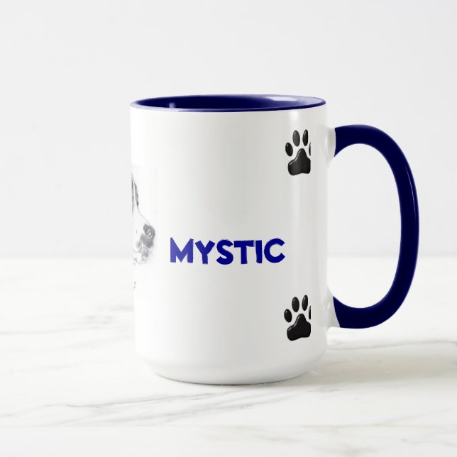 Tasse mit Mischzuchthund (Rechts)