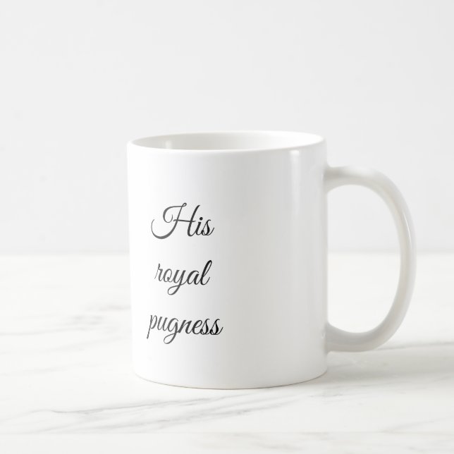 Tasse mit Mops (Rechts)