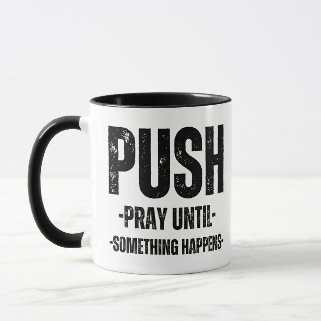 Tasse mit motivierend Zitat (Links)