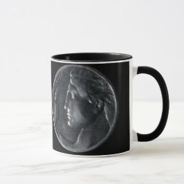 Tasse mit Münzen-Dekor - Italien 20 Centésimi 1921