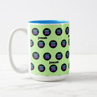 Tasse mit Namen Solana crypto Händler Kaffee Tasse