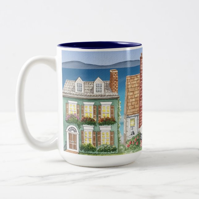 Tasse mit Nice Blick Zuhause am Strand (Links)