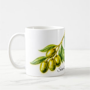 Tasse mit Oliven