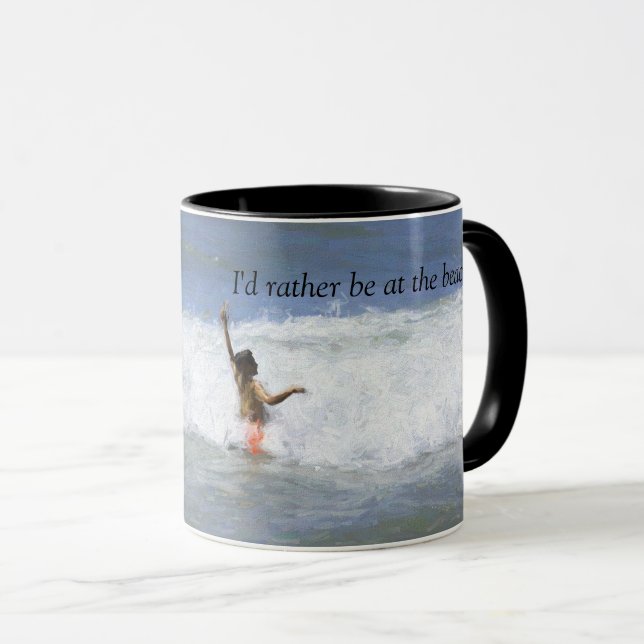 Tasse mit Ozean-Spaß (VorderseiteRechts)