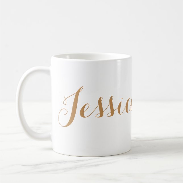 Tasse mit personalisiertem Namen (Links)