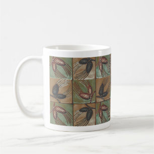 Tasse mit Pinecone Fliesendesign