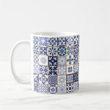 Tasse mit portugiesischem Fliesen-Muster -