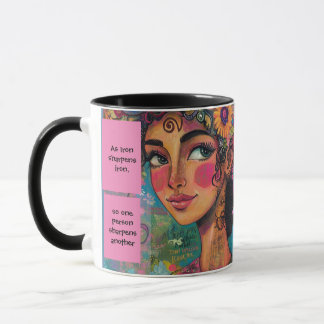 Tasse mit positivem Bibelverse aus den Sprichwörte