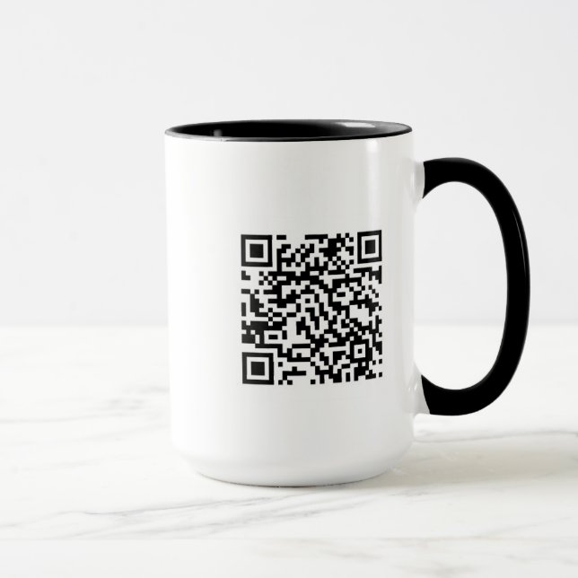 Tasse mit QR Code (Rechts)