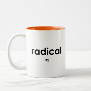 Tasse mit radikalem Statement für Rechtshänder