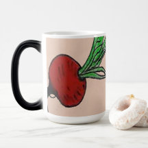 Tasse mit Rettich-Design