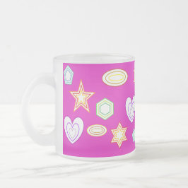 Tasse mit rosa Farbförmchen