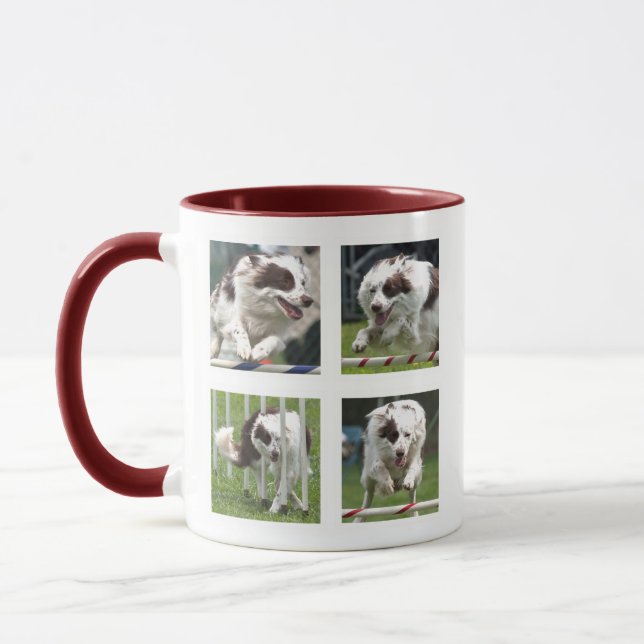 Tasse mit rotem Hund Bild (Links)