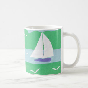 Tasse mit Sailboat Scene