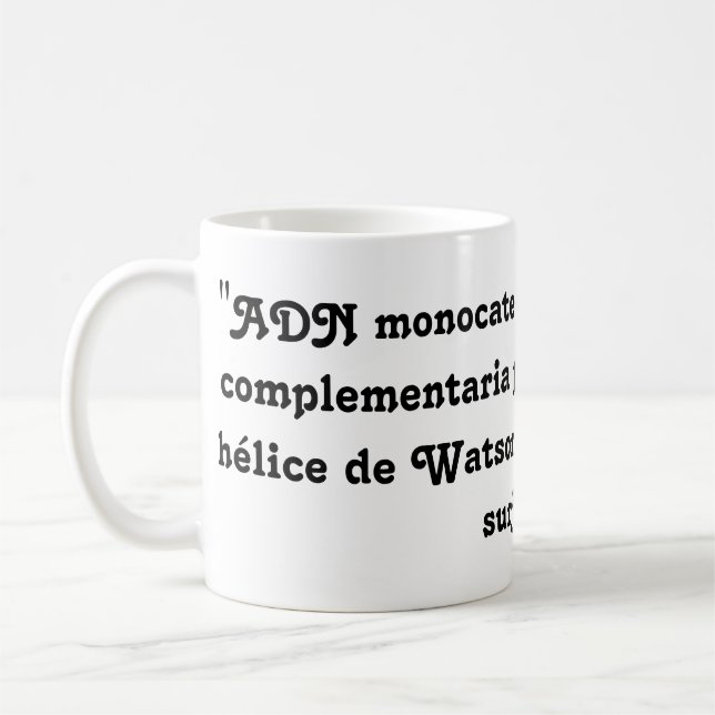 Tasse mit Schmeichelei DNA (Links)