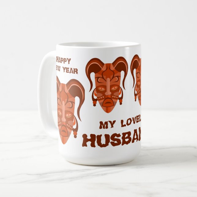 TASSE MIT STARKEN MASCHINEN (Vorderseite Links)