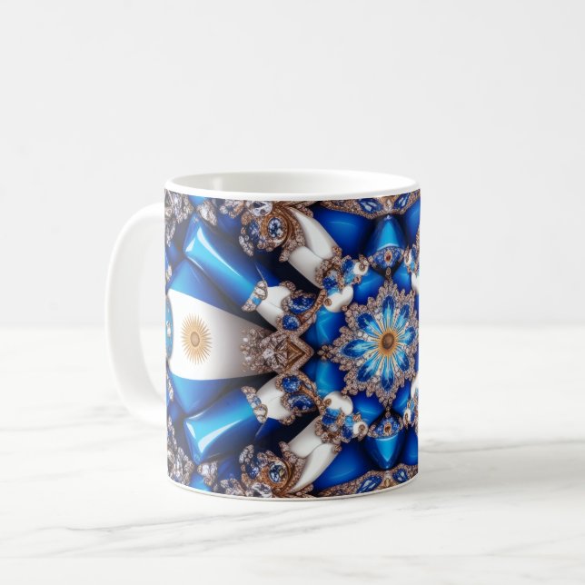 Tasse mit südargentinischem Design (Vorderseite Links)