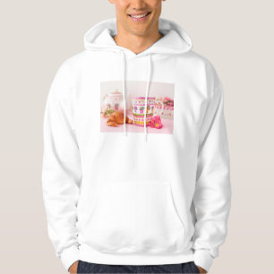 Tasse mit Tee, Hörnchen und Blume Hoodie