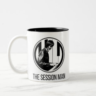 Tasse mit The Session Man Design (b&w)