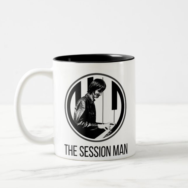 Tasse mit The Session Man Design (b&w) (Links)