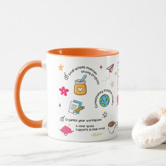 Tasse mit To-Do-Design für heute