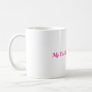 Tasse mit Tränen des Ex-Freundes nach Trennung und