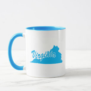 Tasse mit Umriss von Virginia