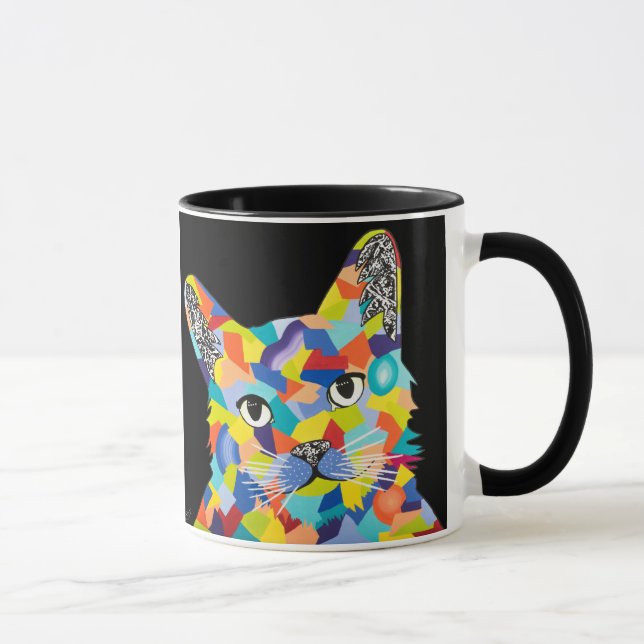 Tasse mit ursprünglichem KatzenAbbild der (Rechts)