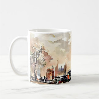 Tasse mit Vintage-London-Straßenszene