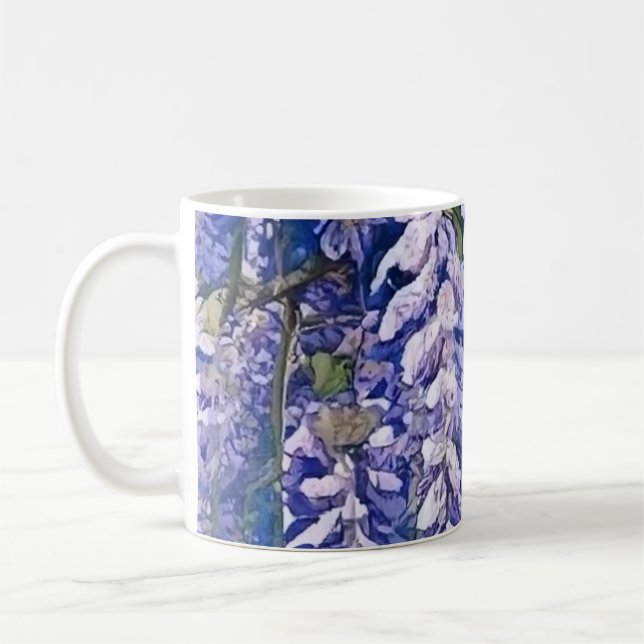 Tasse mit Wisteria Blossom Design (Links)