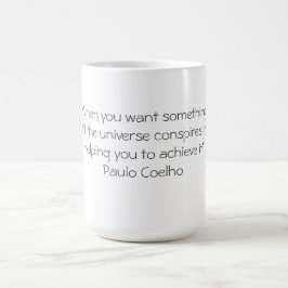 Tasse mit Zitat Paulo Coelho