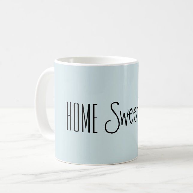 Tasse mit Zuhause Sweet Zuhause (Vorderseite Links)