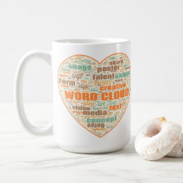 Tasse mit zwei Druckern - Word Cloud