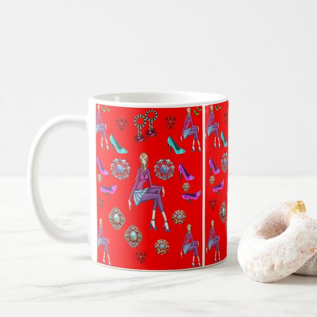 Tasse Modeschuhe (Mit Donut)