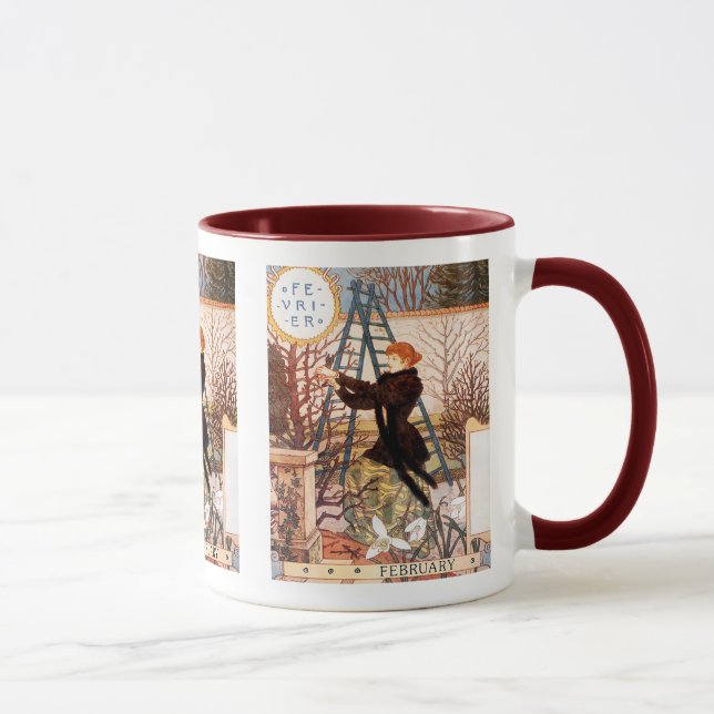 Tasse: Monat Februar - Février Tasse (Rechts)